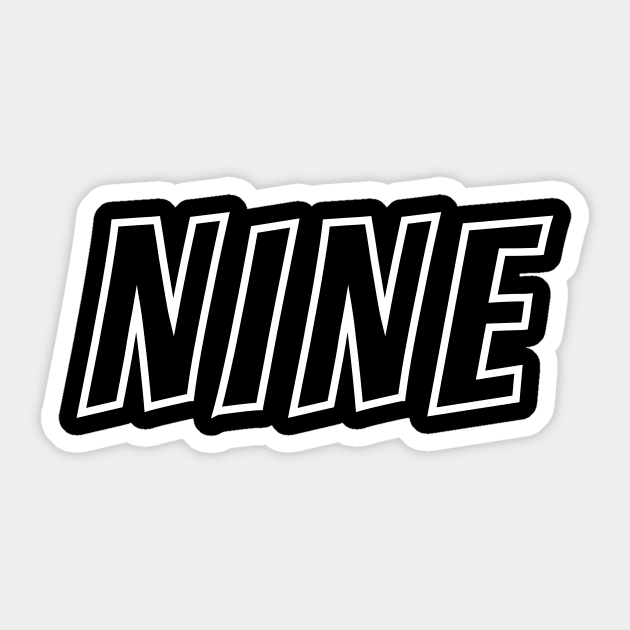 Nine Sticker by LAMUS